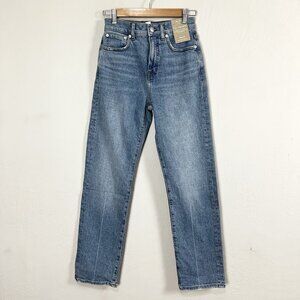 Madewell The‎ 90s Straight Jeans Medium Blue Rondell Wash NN457 Size 24 NEW